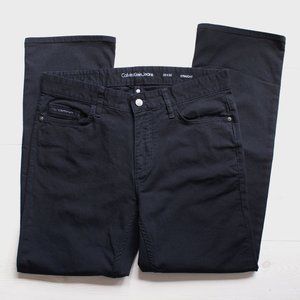 Calvin Klein Straight Fit Jeans - Solid Black